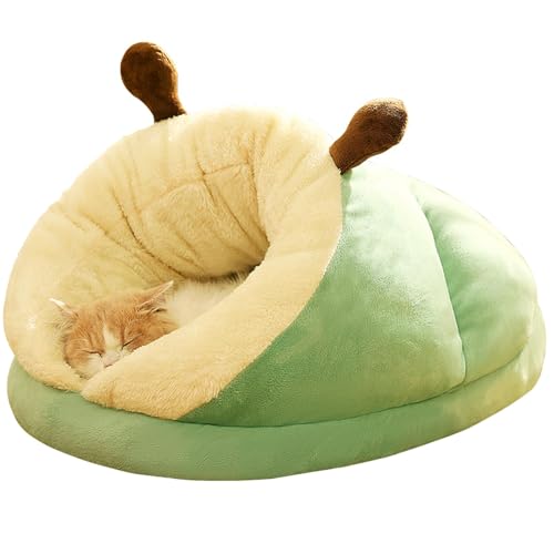 Zibeem Katzenhöhlenbetten für Hauskatzen – Kuscheliges Haustiernestbett aus weichem Plüsch | Bequemes warmes Haustiernest, rutschfestes Schlafsack-Haustierbett für kleine Katzen und Hunde Zibeem Katzenhöhlenbetten für Hauskatzen – Kuscheliges Haustiernestbett aus weichem Plüsch | Bequemes warmes Haustiernest, rutschfestes Schlafsack-Haustierbett für kleine Katzen und Hunde von Zibeem