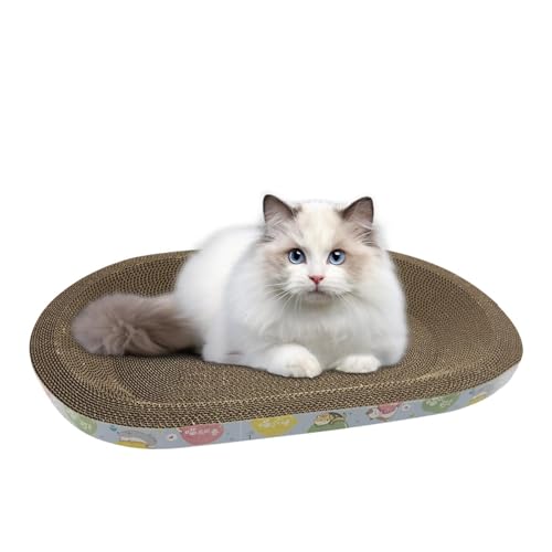 Zibeem Katzenkratzbett - 2-in-1-Kratzkissen aus Karton für Katzen und Kätzchen im Innenbereich - Großes Kratzbrett für Katzen, leicht zu kratzen Zibeem Katzenkratzbett - 2-in-1-Kratzkissen aus Karton für Katzen und Kätzchen im Innenbereich - Großes Kratzbrett für Katzen, leicht zu kratzen von Zibeem