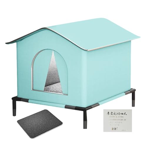 Zibeem Outdoor Katzenhaus Wetterfest | Wetterfeste Katzenbehausung Mit Erhöhtem Boden Und Matte | Wärmeisolation Haustier-Katzenhöhle Für Garten Terrasse Rasenfläche Oder Überdachter Außenbereich Zibeem Outdoor Katzenhaus Wetterfest | Wetterfeste Katzenbehausung Mit Erhöhtem Boden Und Matte | Wärmeisolation Haustier-Katzenhöhle Für Garten Terrasse Rasenfläche Oder Überdachter Außenbereich von Zibeem