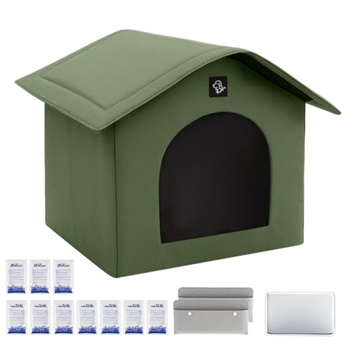 Erfrischendes Katzenhaus D im Sommer | Zelt für Kätzchen, isoliert, tragbar, frisch, mit saugfähigen Taschen und Kühlblock für Hunde und Katzen Erfrischendes Katzenhaus D im Sommer | Zelt für Kätzchen, isoliert, tragbar, frisch, mit saugfähigen Taschen und Kühlblock für Hunde und Katzen von Ziennhu