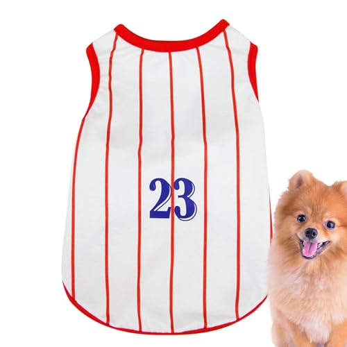 Gestreiftes Hemd für Hunde aus weicher Baumwolle, gestreiftes T-Shirt für Hunde, gestreifte Kleidung für Hunde, T-Weste für Katzen, gestreiftes T-Shirt, bequem, Tank für Haustiere, atmungsaktiv Gestreiftes Hemd für Hunde aus weicher Baumwolle, gestreiftes T-Shirt für Hunde, gestreifte Kleidung für Hunde, T-Weste für Katzen, gestreiftes T-Shirt, bequem, Tank für Haustiere, atmungsaktiv von Ziennhu