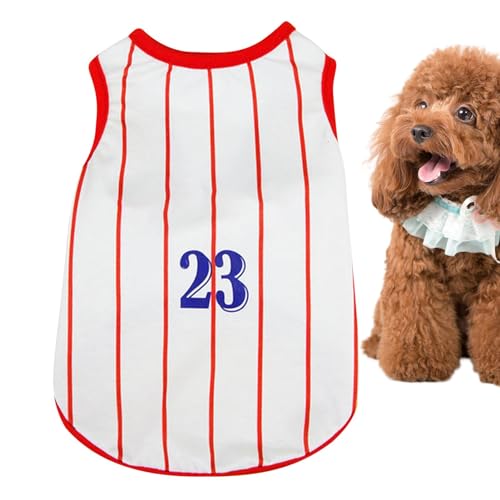 Gestreiftes Hemd für Hunde aus weicher Baumwolle, gestreiftes T-Shirt für Hunde, gestreifte Kleidung für Hunde, T-Weste für Katzen, gestreiftes T-Shirt, bequem, Tank für Haustiere, atmungsaktiv Gestreiftes Hemd für Hunde aus weicher Baumwolle, gestreiftes T-Shirt für Hunde, gestreifte Kleidung für Hunde, T-Weste für Katzen, gestreiftes T-Shirt, bequem, Tank für Haustiere, atmungsaktiv von Ziennhu
