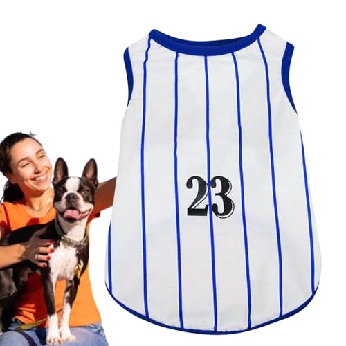 Gestreiftes Hemd für Hunde aus weicher Baumwolle, gestreiftes T-Shirt für Hunde, gestreifte Kleidung für Hunde, T-Weste für Katzen, gestreiftes T-Shirt, bequem, Tank für Haustiere, atmungsaktiv Gestreiftes Hemd für Hunde aus weicher Baumwolle, gestreiftes T-Shirt für Hunde, gestreifte Kleidung für Hunde, T-Weste für Katzen, gestreiftes T-Shirt, bequem, Tank für Haustiere, atmungsaktiv von Ziennhu