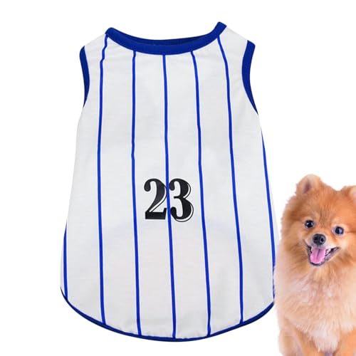 Gestreiftes Hemd für Hunde aus weicher Baumwolle, gestreiftes T-Shirt für Hunde, gestreifte Kleidung für Hunde, T-Weste für Katzen, gestreiftes T-Shirt, bequem, Tank für Haustiere, atmungsaktiv Gestreiftes Hemd für Hunde aus weicher Baumwolle, gestreiftes T-Shirt für Hunde, gestreifte Kleidung für Hunde, T-Weste für Katzen, gestreiftes T-Shirt, bequem, Tank für Haustiere, atmungsaktiv von Ziennhu