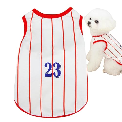 Gestreiftes Hemd für Hunde aus weicher Baumwolle, gestreiftes T-Shirt für Hunde, gestreifte Kleidung für Hunde, T-Weste für Katzen, gestreiftes T-Shirt, bequem, Tank für Haustiere, atmungsaktiv Gestreiftes Hemd für Hunde aus weicher Baumwolle, gestreiftes T-Shirt für Hunde, gestreifte Kleidung für Hunde, T-Weste für Katzen, gestreiftes T-Shirt, bequem, Tank für Haustiere, atmungsaktiv von Ziennhu