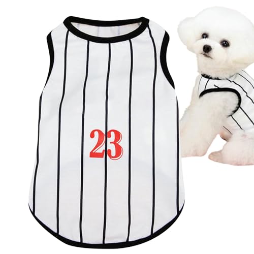 Gestreiftes Hemd für Hunde aus weicher Baumwolle, gestreiftes T-Shirt für Hunde, gestreifte Kleidung für Hunde, T-Weste für Katzen, gestreiftes T-Shirt, bequem, Tank für Haustiere, atmungsaktiv Gestreiftes Hemd für Hunde aus weicher Baumwolle, gestreiftes T-Shirt für Hunde, gestreifte Kleidung für Hunde, T-Weste für Katzen, gestreiftes T-Shirt, bequem, Tank für Haustiere, atmungsaktiv von Ziennhu