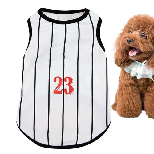 Gestreiftes Hemd für Hunde aus weicher Baumwolle, gestreiftes T-Shirt für Hunde, gestreifte Kleidung für Hunde, T-Weste für Katzen, gestreiftes T-Shirt, bequem, Tank für Haustiere, atmungsaktiv Gestreiftes Hemd für Hunde aus weicher Baumwolle, gestreiftes T-Shirt für Hunde, gestreifte Kleidung für Hunde, T-Weste für Katzen, gestreiftes T-Shirt, bequem, Tank für Haustiere, atmungsaktiv von Ziennhu