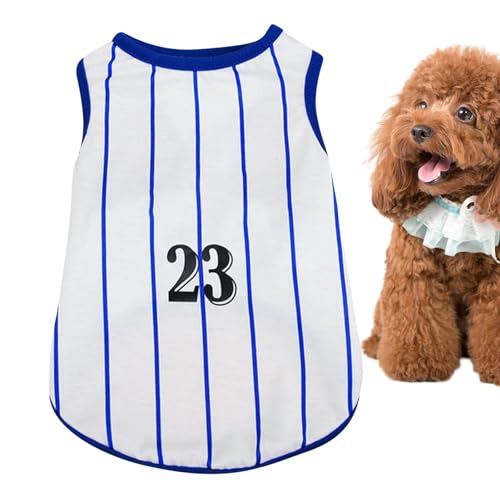 Gestreiftes Hemd für Hunde aus weicher Baumwolle, gestreiftes T-Shirt für Hunde, gestreifte Kleidung für Hunde, T-Weste für Katzen, gestreiftes T-Shirt, bequem, Tank für Haustiere, atmungsaktiv Gestreiftes Hemd für Hunde aus weicher Baumwolle, gestreiftes T-Shirt für Hunde, gestreifte Kleidung für Hunde, T-Weste für Katzen, gestreiftes T-Shirt, bequem, Tank für Haustiere, atmungsaktiv von Ziennhu
