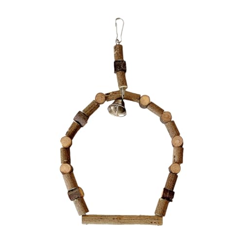 Holzschaukel Spielzeug für Vögel, Kauspielzeug für Schaukel, Kauspielzeug für Papageienstöcke, Kletterspielzeug für Papageien aus Naturholz für Papageien Holzschaukel Spielzeug für Vögel, Kauspielzeug für Schaukel, Kauspielzeug für Papageienstöcke, Kletterspielzeug für Papageien aus Naturholz für Papageien von Ziennhu