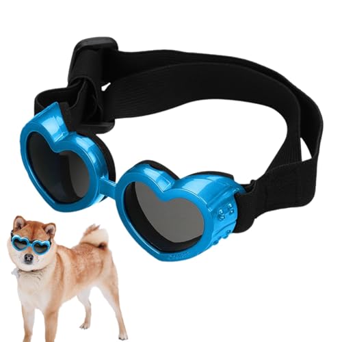 Hunde-Sonnenbrille in Herzform,Herz-Sonnenbrille für Hunde - Haustier-Sonnenbrille, Foto-Requisiten | Anti-Fog-Sonnenbrille mit verstellbarem Riemen für Haustiere, Hunde-Sonnenbrillen, Hundebril Hunde-Sonnenbrille in Herzform,Herz-Sonnenbrille für Hunde - Haustier-Sonnenbrille, Foto-Requisiten | Anti-Fog-Sonnenbrille mit verstellbarem Riemen für Haustiere, Hunde-Sonnenbrillen, Hundebril von Ziennhu