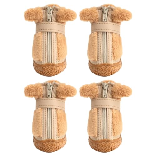 Hundeschuhe, wasserdicht, rutschfest, aus Gummi für Welpen, atmungsaktive und langlebige Winterschuhe für Haustiere Hundeschuhe, wasserdicht, rutschfest, aus Gummi für Welpen, atmungsaktive und langlebige Winterschuhe für Haustiere von Ziennhu
