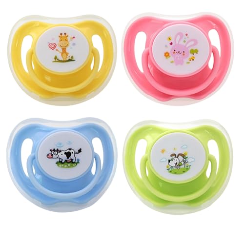 Kätzchen -Schnullerspielzeug - 4 Pack Silikon Haustier Schnuller mit Staubbedeckung | Dauerhafte interaktive Hunde- und Katze -Kauspielzeug für beruhigende, zahle, Langeweile und Spieltraining von Ziennhu