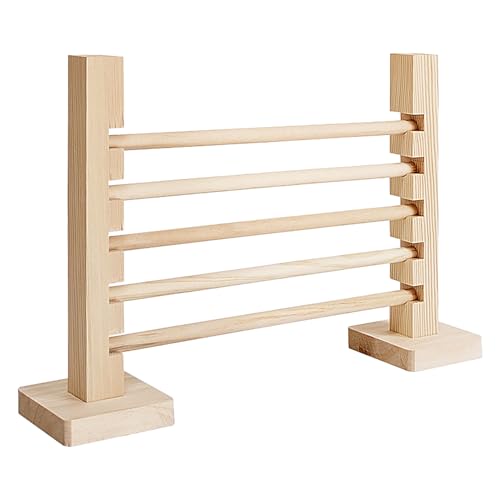 Kaninchensprungbalken | Holzhürde Hindernis für Kaninchen | Übungsspiel für Kaninchenanreicherung | Innen im Outdoor - Jump Toy Training Set | Verstellbare kleine Haustierspielgeräte Kaninchensprungbalken | Holzhürde Hindernis für Kaninchen | Übungsspiel für Kaninchenanreicherung | Innen im Outdoor - Jump Toy Training Set | Verstellbare kleine Haustierspielgeräte von Ziennhu