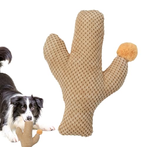 Katzenplüschspielzeug, interaktives Katzenip -Spielzeug - Katze Zahnen Kauspielzeug mit Kaktusform | Haustierversorgungen Kätzchen Zahne Puppe für Innen- und Außenübungen im Freien von Ziennhu