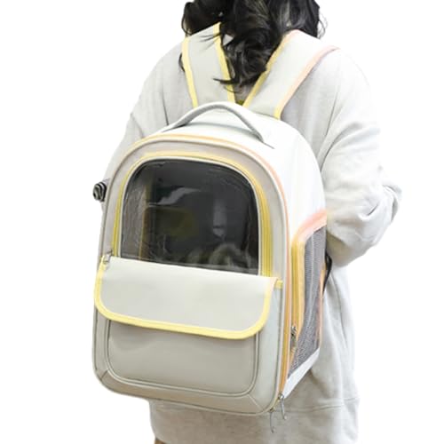 Katzenrucksack | Belüfteter Haustier-Transportrucksack | Bequeme Reisetasche für Katzen, Welpen und kleine Hunde | Tragbares Katzenzubehör zum Wandern, von Ziennhu