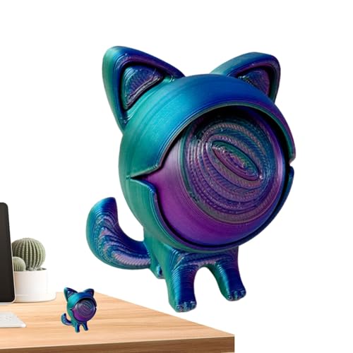 Katzenspielzeug mit einem Auge, Drucktiere, Bunte Tierskulptur, bewegliches Auge-Spielzeug, kühle Dekoration für Schlafzimmer, Armaturenbrett Katzenspielzeug mit einem Auge, Drucktiere, Bunte Tierskulptur, bewegliches Auge-Spielzeug, kühle Dekoration für Schlafzimmer, Armaturenbrett von Ziennhu