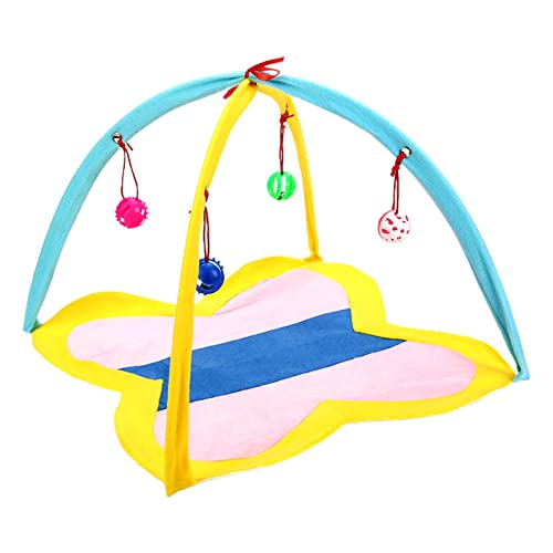 Katzenzelt Aktivität, weiches, faltbares Katzenbett, Zelt, Spielmatte, warmes Schlaf-Spielbett mit baumelnden Spielzeugen, multifunktionales Haustier-Aktivitätszentrum für Katzen und Kätzchen, perfekt Katzenzelt Aktivität, weiches, faltbares Katzenbett, Zelt, Spielmatte, warmes Schlaf-Spielbett mit baumelnden Spielzeugen, multifunktionales Haustier-Aktivitätszentrum für Katzen und Kätzchen, perfekt von Ziennhu
