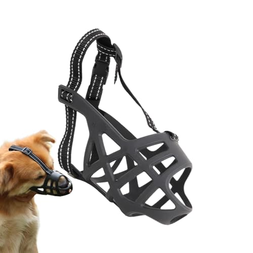 Maulkorb für Hunde, Maulkorb für Hunde – atmungsaktive Mundabdeckung für Hunde – tragbare Käfig-Mundhaube, Trainingsmaulkorb für Hunde, schwarz, für kleine Hunde, mittelgroße Hunde Maulkorb für Hunde, Maulkorb für Hunde – atmungsaktive Mundabdeckung für Hunde – tragbare Käfig-Mundhaube, Trainingsmaulkorb für Hunde, schwarz, für kleine Hunde, mittelgroße Hunde von Ziennhu