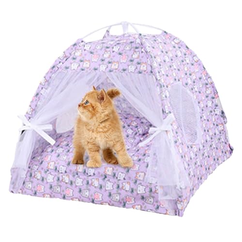 Outdoor Katzenzelt Haustier Zelt für Katzen | Tragbare Spielzelte für Katzenhöhlen | Hundezeltbett, mobiles Blumenhöhle für Haustiere Outdoor Katzenzelt Haustier Zelt für Katzen | Tragbare Spielzelte für Katzenhöhlen | Hundezeltbett, mobiles Blumenhöhle für Haustiere von Ziennhu