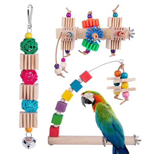 Papageienspielzeug, Sitzstangen für Vögel – stehende Sitzstangen aus, 3 Stück, Spielzeug für Papageien für Haustiere | Lustiges Kauspielzeug für Vögel, Spielzeug Papageienspielzeug, Sitzstangen für Vögel – stehende Sitzstangen aus, 3 Stück, Spielzeug für Papageien für Haustiere | Lustiges Kauspielzeug für Vögel, Spielzeug von Ziennhu