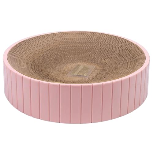 Runder Katzenkratzbaum aus robuster Wellpappe, bequemes Bett für Kätzchen und Erwachsene, Möbelschutz, Spiel- und Ruhezubehör, erhältlich in Weiß, Rosa, Blau, ideales Haustiergeschenk Runder Katzenkratzbaum aus robuster Wellpappe, bequemes Bett für Kätzchen und Erwachsene, Möbelschutz, Spiel- und Ruhezubehör, erhältlich in Weiß, Rosa, Blau, ideales Haustiergeschenk von Ziennhu