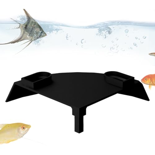 Tunnel Souterrain d'Aquarium - Aquariumhöhle - Tunnelgurgpour Poissons d'Aquarium, Dekoration D'Aquarium Pyramid Abri Pour Crestes Cachette Poisson, Cueva Subterránea Esquinera Extraíble y Spaciosa P. von Ziennhu