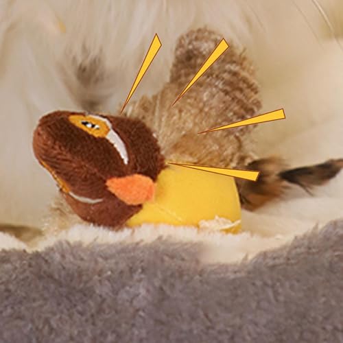 Ziennhu Katzenspielzeug in Form eines zwitschernden Vogels, Plüschspielzeug für Vögel, Übung für Kätzchen, Ornament für Vögel, ansprechendes Spielspielzeug, Tischdekoration, für Garten Ziennhu Katzenspielzeug in Form eines zwitschernden Vogels, Plüschspielzeug für Vögel, Übung für Kätzchen, Ornament für Vögel, ansprechendes Spielspielzeug, Tischdekoration, für Garten von Ziennhu