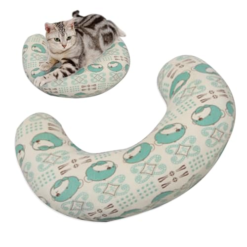Ziennhu Kissen für Katzen, U-Form, Kinnstütze für Hunde, beruhigendes Nackenkissen für Halswirbelsäule, bequemes Kissen für Haustiere Ziennhu Kissen für Katzen, U-Form, Kinnstütze für Hunde, beruhigendes Nackenkissen für Halswirbelsäule, bequemes Kissen für Haustiere von Ziennhu