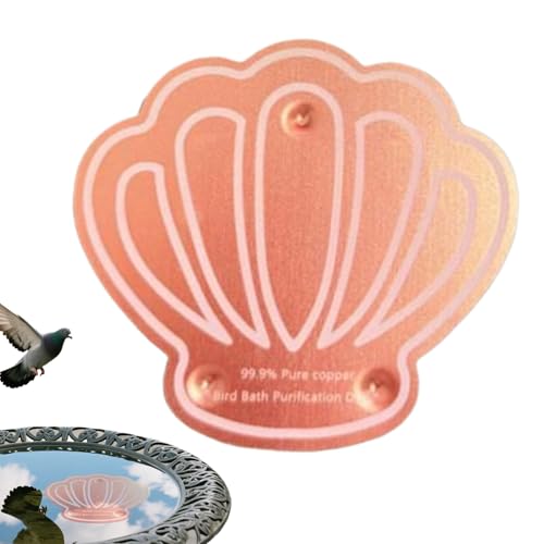 Ziennhu Kupfervogel -Badschale für Garten | Dekoratives wetterfestes Metallvogelbad Gericht mit Stabiler Dreifach-Punkte-Stütze | Outdoor -Tablett für Balkon, Deck, Rasen, Garten, Hof von Ziennhu