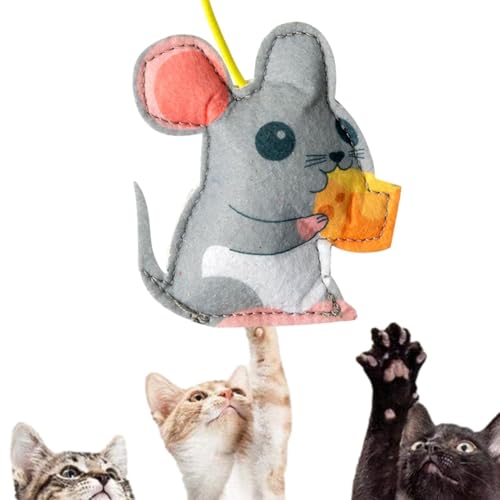 Ziennhu Spielzeug für Katzen – Türspielzeug für Katzen, einziehbar, Spielzeug mit Federn für den Innenbereich, für Katzen, für den Innenbereich, Jagdtor zu Hause Ziennhu Spielzeug für Katzen – Türspielzeug für Katzen, einziehbar, Spielzeug mit Federn für den Innenbereich, für Katzen, für den Innenbereich, Jagdtor zu Hause von Ziennhu