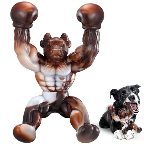 Zinbo Hundespielzeug für Aggressive Kauer, Unzerstörbares Hundespielzeug, Hundespielzeug für Große Hunde, Nahezu Unzerstörbare Hundeknochen für Kleine/Mittelgroße/Große Hunde von Zinbo