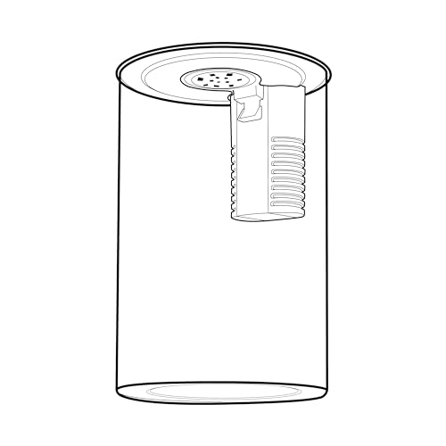 Fish Tank Nachtlicht, Zingbabu 3 Gallonen Aquarium Starter Kit mit vollem Spektrum Aquarium Licht und Filter für kleine Fische Betta Kinderzimmer Desktop Dekor Weiß von Zingbabu
