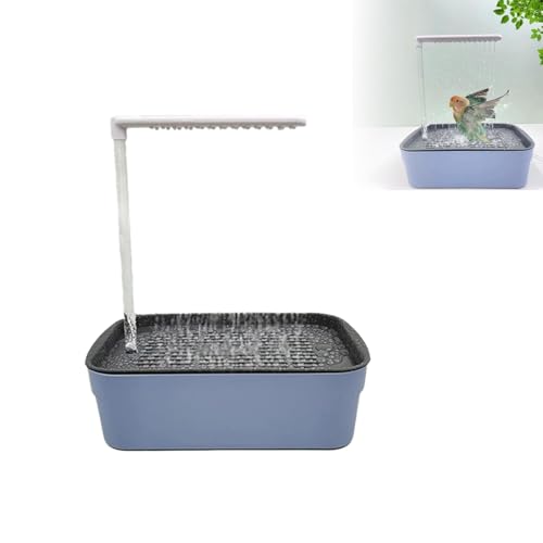Zinueen Automatische Vogeldusche für Wellensittich Käfig - Vogel Badehaus mit Vogelbadewanne - Multifunktionale Vogel Dusche für Sittiche und Papageien von Zinueen