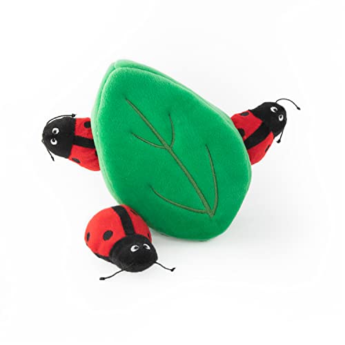 Zippy Paws ZP957 Burrow - Ladybugs in Leaf Hundespielzeug, 200 g von ZippyPaws