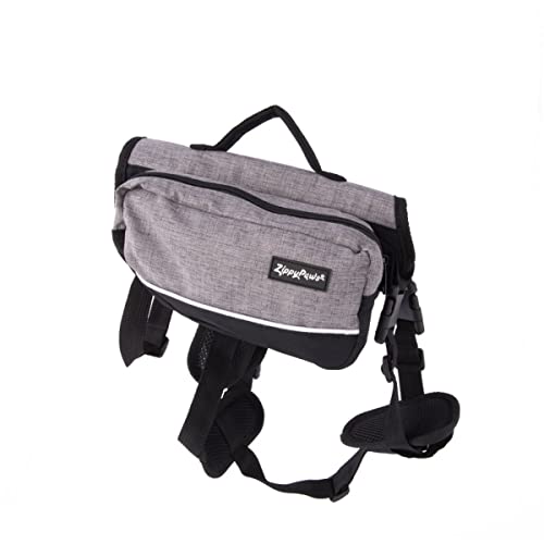 Zippy Paws Zp519 Adventure Backpack - Graphite - S Rucksack für Hundezubehör von ZippyPaws