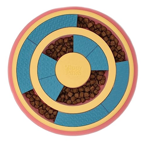 SmartyPaws Puzzler Futternapf – Wagging Wheel für Hunde – Interaktives Futterspielzeug zur Förderung des Denkens, Langsame Fütterung, Anti-Schlingnapf, Robustes Design, Einfach zu reinigen von ZippyPaws
