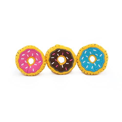 ZippyClaws Mini-Donutz 3er-Pack Hundespielzeug | Lustige, kleine Donut-Designs mit Quietscher | Perfekt für Kauen und Zerrspiele | Ideal für kleine bis mittelgroße Hunde ZippyClaws Mini-Donutz 3er-Pack Hundespielzeug | Lustige, kleine Donut-Designs mit Quietscher | Perfekt für Kauen und Zerrspiele | Ideal für kleine bis mittelgroße Hunde von ZippyPaws