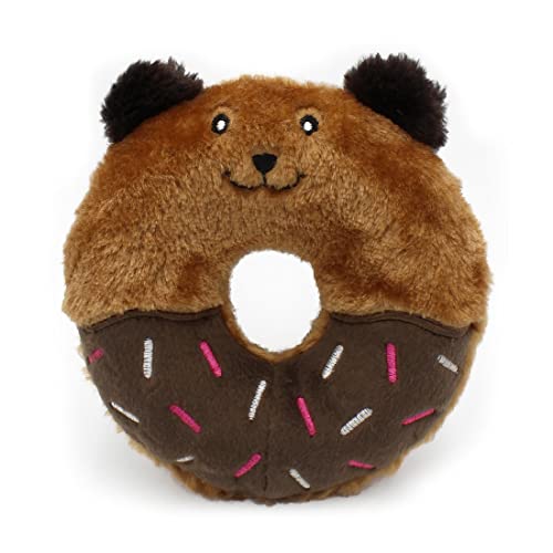 ZippyPaws Donutz Buddies – Bär | Quietschendes Hundespielzeug in Donut-Form | Langlebiges, weiches Plüschspielzeug ohne Füllung | Perfekt für Hunde zum Spielen, Kauen und Kuscheln ZippyPaws Donutz Buddies – Bär | Quietschendes Hundespielzeug in Donut-Form | Langlebiges, weiches Plüschspielzeug ohne Füllung | Perfekt für Hunde zum Spielen, Kauen und Kuscheln von ZippyPaws