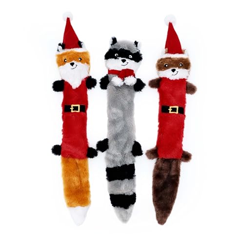 ZippyPaws Holiday Skinny Peltz 3er-Pack – Groß | Weihnachtsmann, Fuchs, Waschbär & Elfenhörnchen | Langlebiges Hundespielzeug für Festtage ZippyPaws Holiday Skinny Peltz 3er-Pack – Groß | Weihnachtsmann, Fuchs, Waschbär & Elfenhörnchen | Langlebiges Hundespielzeug für Festtage von ZippyPaws