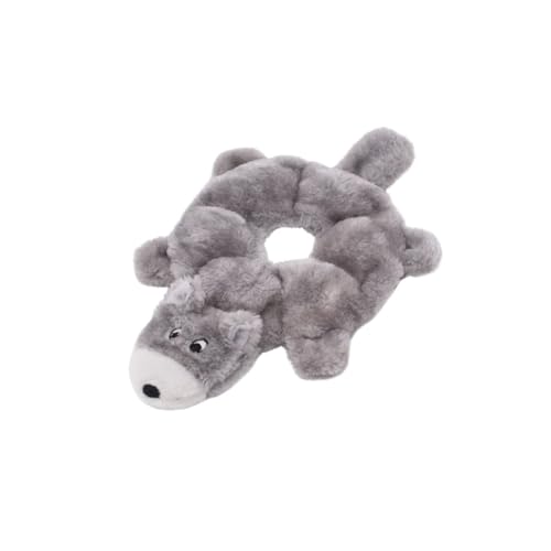 ZippyPaws Loopy – Wolf Plüsch-Hundespielzeug – Ohne Füllung, Mit 6 Quietschern, Strapazierfähig und Sicher für Hunde, Interaktives Spielzeug für Kleine bis Große Hunde, Kuschelweiches Design ZippyPaws Loopy – Wolf Plüsch-Hundespielzeug – Ohne Füllung, Mit 6 Quietschern, Strapazierfähig und Sicher für Hunde, Interaktives Spielzeug für Kleine bis Große Hunde, Kuschelweiches Design von ZippyPaws