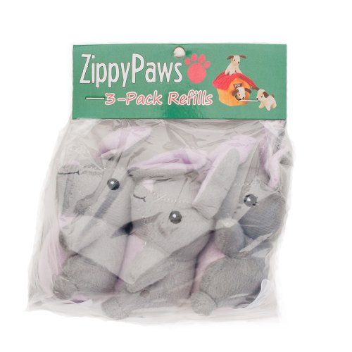 ZippyPaws Medium Bunnies, Höhle Glitschige Plüsch Hund Spielzeug (12 Stück) von ZippyPaws