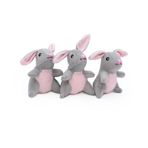 ZippyPaws Medium Bunnies, Höhle Glitschige Plüsch Hund Spielzeug (12 Stück) von ZippyPaws