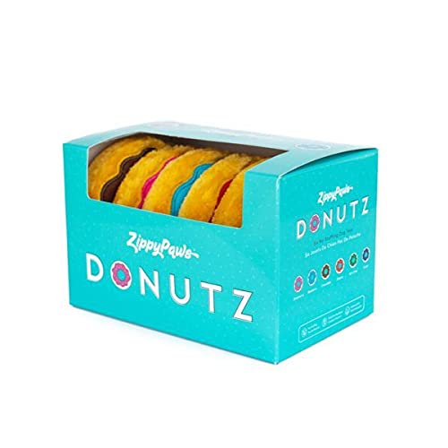 ZippyPaws - Mini-Donutz Quietschendes Plüsch-Hundespielzeug – Geschenk-Box, 6 Stück ZippyPaws - Mini-Donutz Quietschendes Plüsch-Hundespielzeug – Geschenk-Box, 6 Stück von ZippyPaws