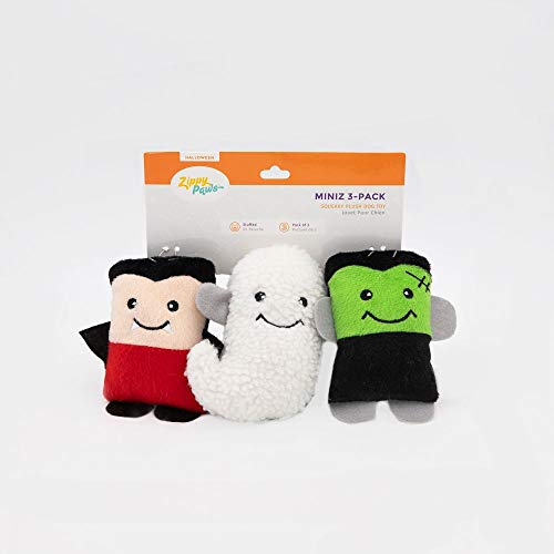 ZippyPaws Halloween Miniz Monster Hundespielzeug (3er-Pack) | Lustige Plüschspielzeuge mit Quietscher | Perfekt für kleine Hunde und Versteckspielzeuge ZippyPaws Halloween Miniz Monster Hundespielzeug (3er-Pack) | Lustige Plüschspielzeuge mit Quietscher | Perfekt für kleine Hunde und Versteckspielzeuge von ZippyPaws