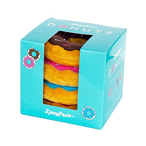 ZippyPaws - Original Donutz No Stuffing Hundespielzeug, quietschend, in Geschenkbox, Blau ZippyPaws - Original Donutz No Stuffing Hundespielzeug, quietschend, in Geschenkbox, Blau von ZippyPaws