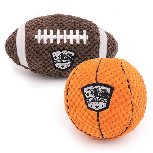 ZippyPaws SportsBallz Quietschspielzeug für Hunde, lustiges Plüschtier für kleine, mittelgroße und große Hunde, niedliches gefülltes Welpenspielzeug, Haustierprodukte, Geschenk für alle Rassen ZippyPaws SportsBallz Quietschspielzeug für Hunde, lustiges Plüschtier für kleine, mittelgroße und große Hunde, niedliches gefülltes Welpenspielzeug, Haustierprodukte, Geschenk für alle Rassen von ZippyPaws