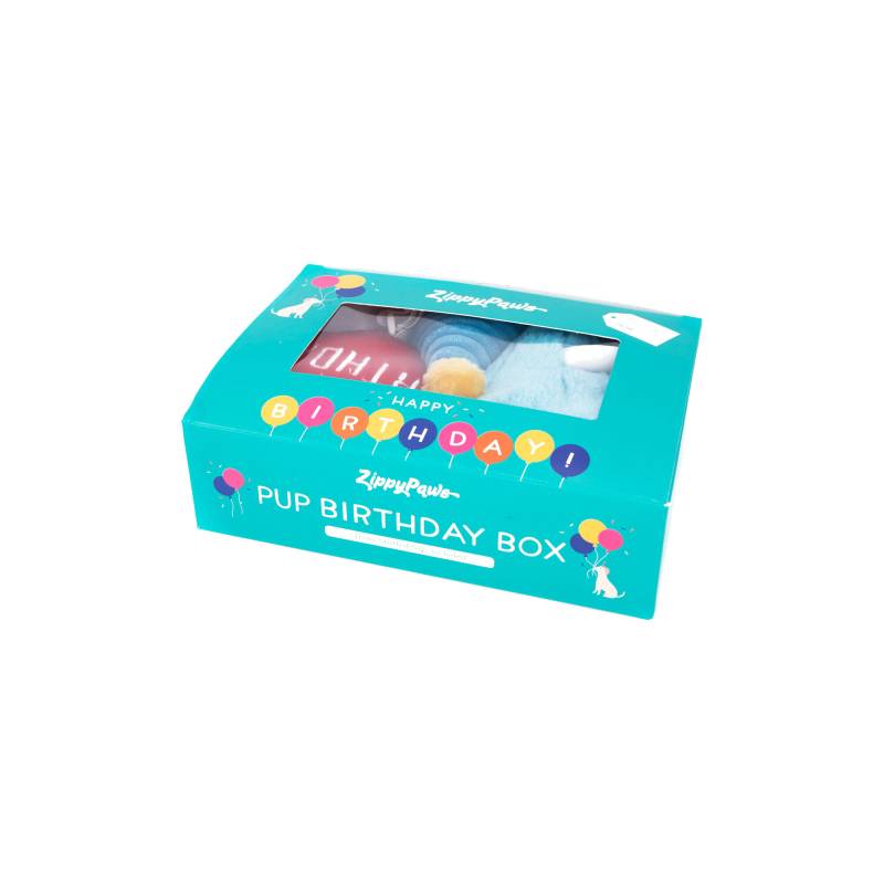 ZippyPaws - Pup Birthday Box - Blue ZippyPaws - Pup Birthday Box - Blue von Zippypaws