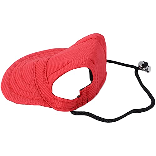 Haustierkappe für Hunde, Baseballkappe, Sonnenschutz, bequem, verstellbar, Haustier-Sportmütze mit Ohrlöchern für kleine Hunde (S) von Zisemeil