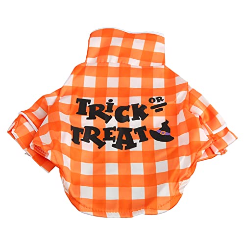 Haustierkleider, modisch, niedlich, bequem, locker, kariertes Kleid für Hunde, Weihnachtsfeier, Halloween-Party, Alltagskleidung (S) von Zisemeil