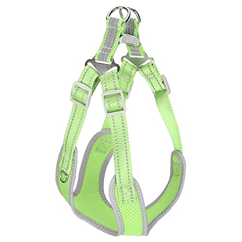 Hundegeschirr, Leinen-Schlaufe, verstellbares Hundegeschirr mit Leine, Haustier-Westengurt (L Brustumfang 60–74 cm, Halsumfang 50–62 cm, Kordelzug 150–2,0 cm) von Zisemeil
